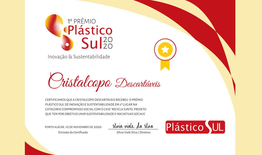 1° Prêmio Revista Plástico Sul 2020!