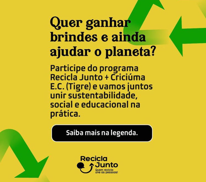 Projeto arrecada materiais para reciclagem e garante prêmios aos participantes em Criciúma
