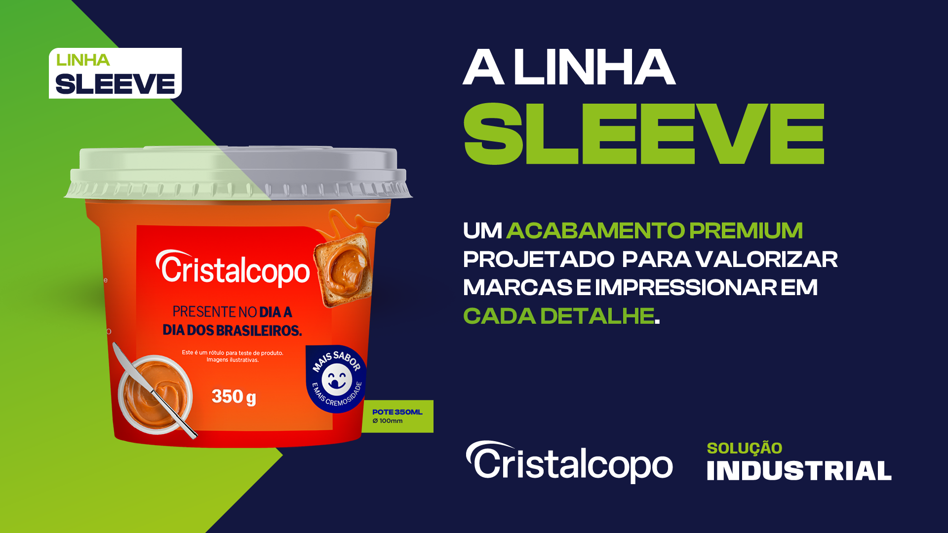 Linha Sleeve Cristalcopo:  Sua marca ainda mais PREMIUM!